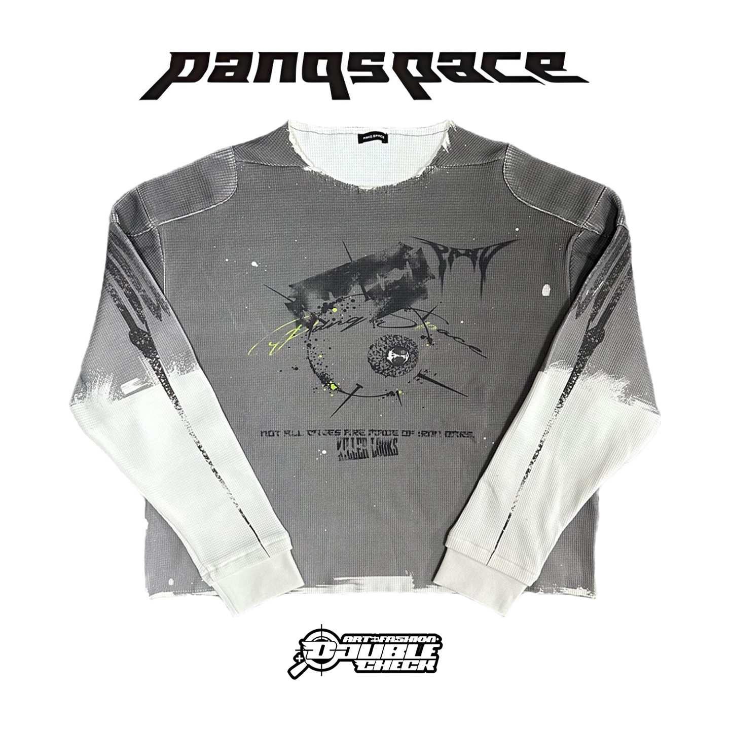 PANQSPACEPS拼色华夫格卫衣