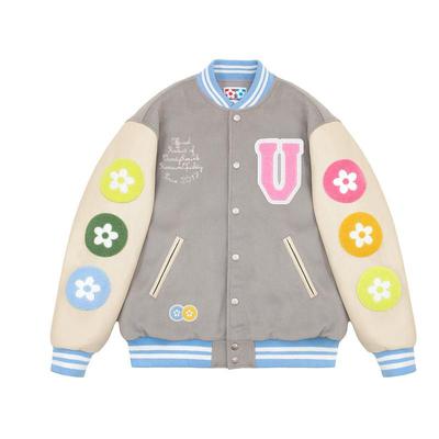 Vandythepink糖果色棒球夹克