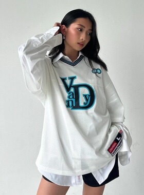 【国内正品】VandyThePink 17号白色冰球服网眼短袖T恤