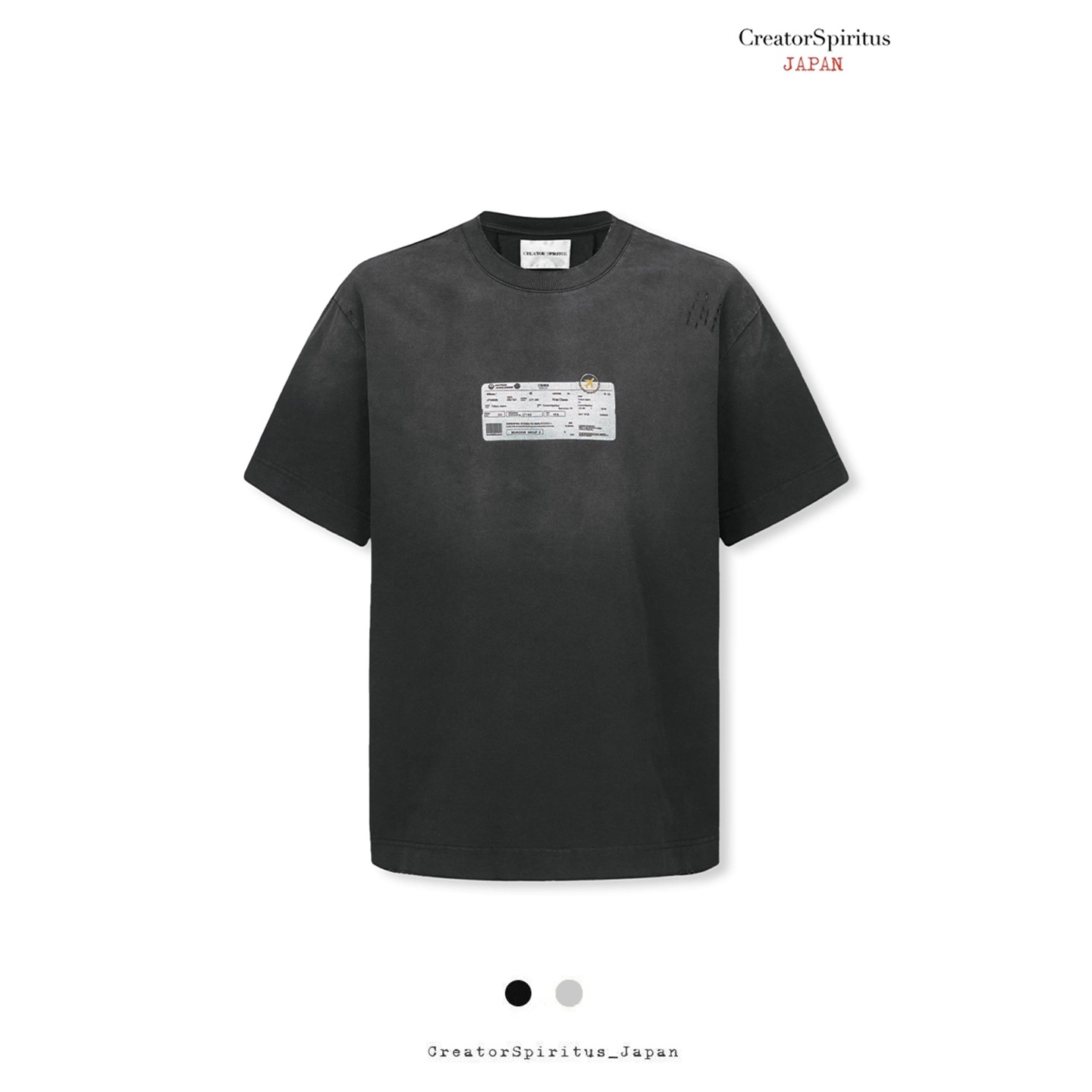 CreatorSpiritus登机牌短袖