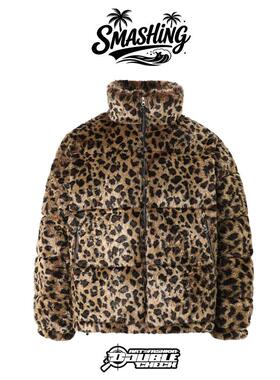 【官方正品】SMASHING 26SS 豹纹鸭绒羽绒服 男女同款