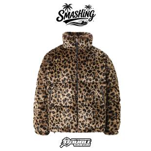 【官方正品】SMASHING 26SS 豹纹鸭绒羽绒服 男女同款