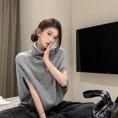 针织衫斗篷毛衣披肩外套女2025秋冬新款巨好看的早秋穿搭上衣