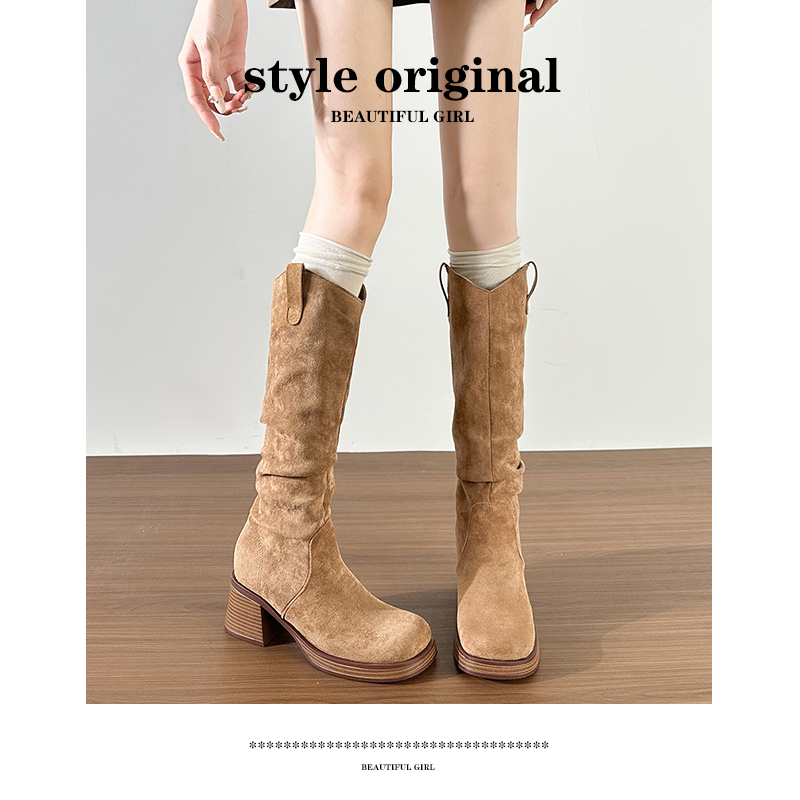 热辣风内增高显瘦堆堆靴