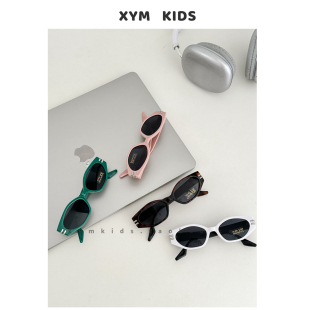 jennie同款~儿童猫眼墨镜韩版ins宝宝太阳镜防紫外线潮酷出街眼镜