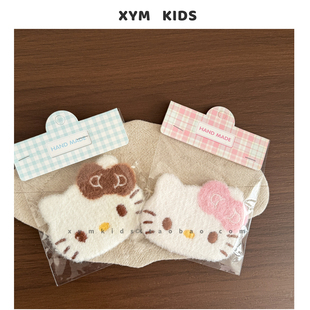 碎发神器！kitty猫咪宝宝刘海魔术贴女童卡通发贴儿童不伤发发饰