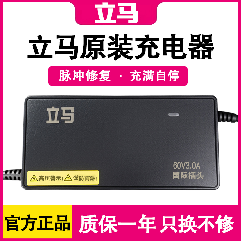 立马电动车原装原厂灌胶充电器