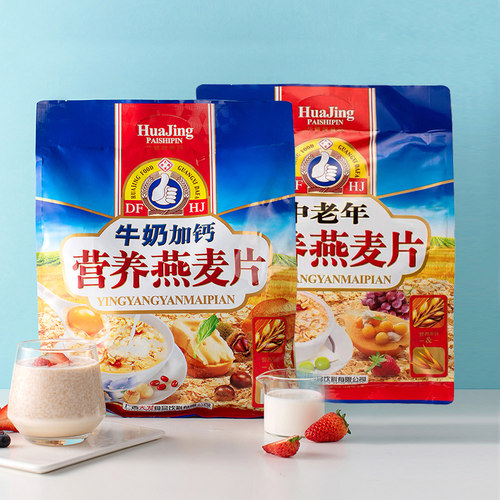 大发华精牛奶加钙燕麦片800g