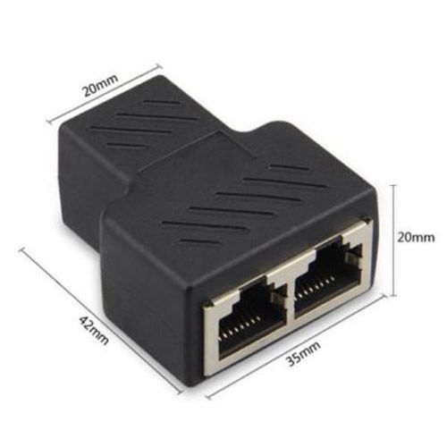 网线分线器 网络一分二同时上网 家用IPTV宽带 网络三通头 转接头