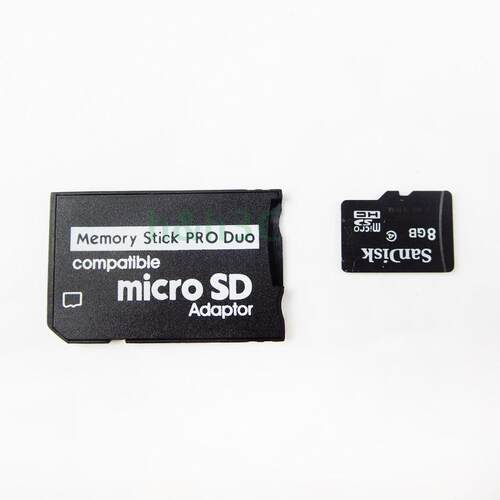 手机内存microSD/TF转MS Pro Duo短棒适配器PSP索尼相机转接卡套