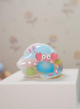 寄居蟹替换壳DIY手绘定制天然手工螺壳创意精致淡水观赏蟹专用品