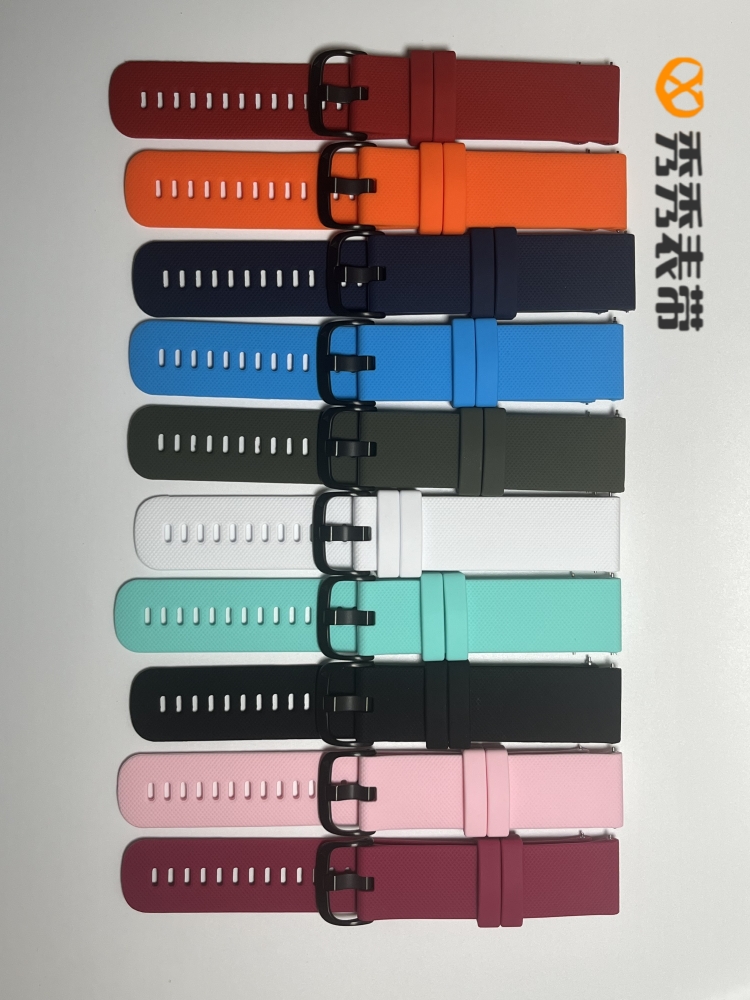 针扣18/20/22mm通用硅胶表带