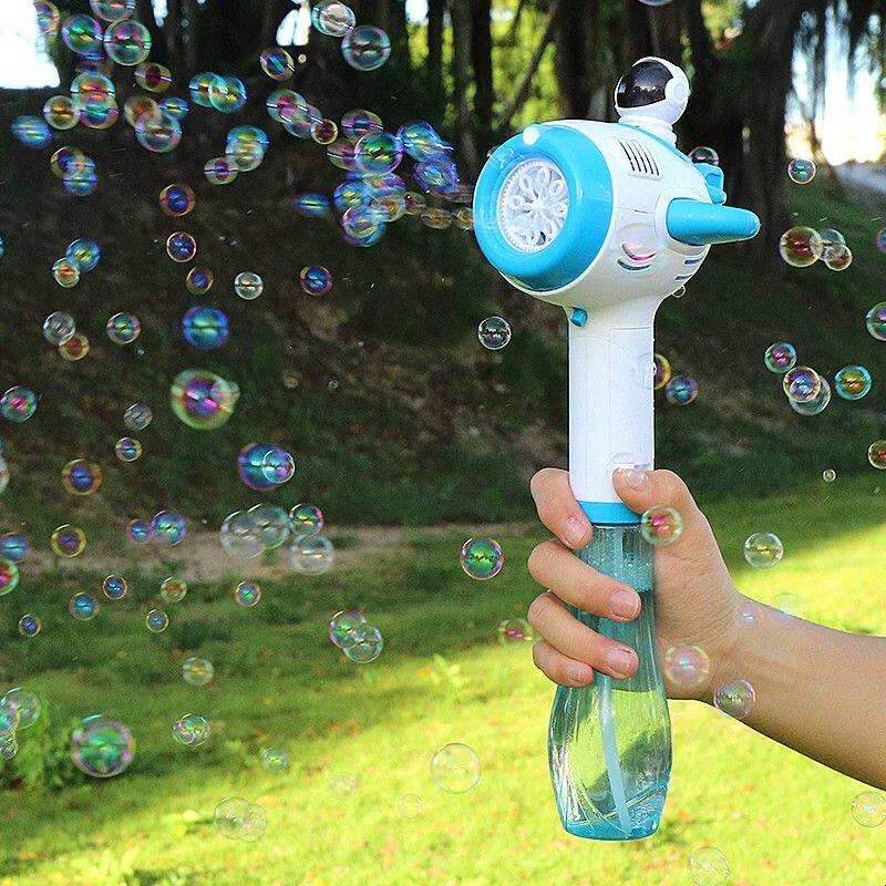儿童吹泡泡机网红全自动手持太空飞机电动枪棒玩具不漏水男孩女孩