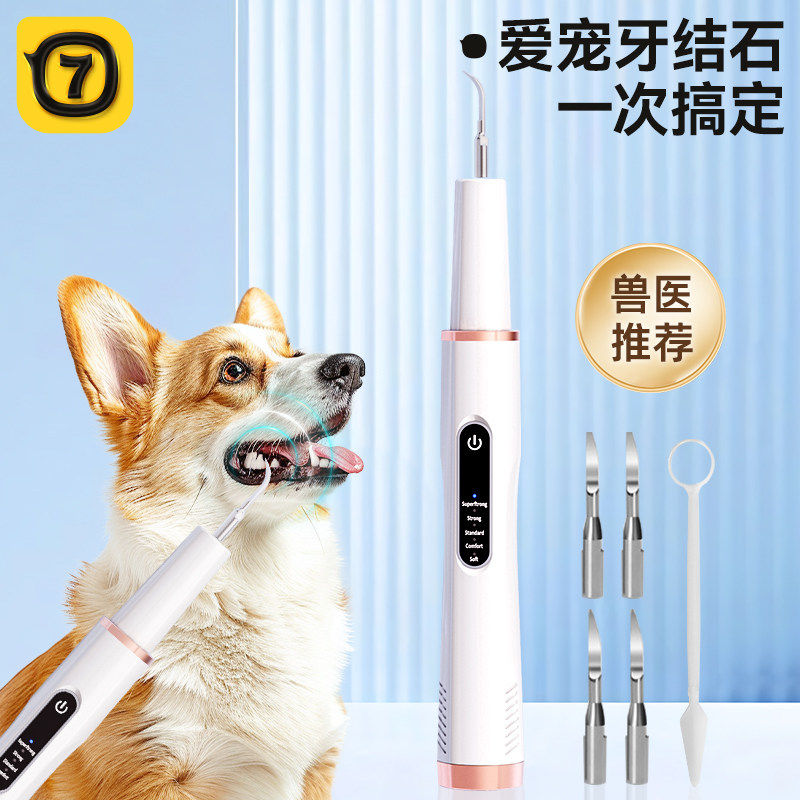 狗狗牙结石去除器宠物洁牙神器超声波电动洗牙机猫咪牙齿清洁套装