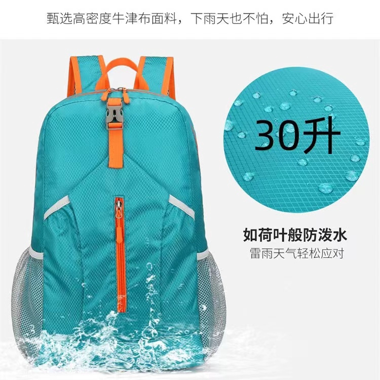 户外防泼水多功能可折叠收纳包超轻旅行包户外包双肩包