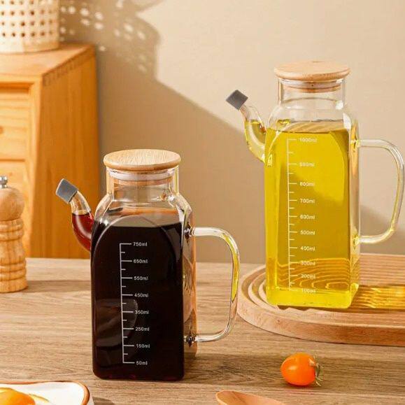 玻璃油壶油瓶家用油罐壶厨房大容量油壸调味瓶防漏不挂油