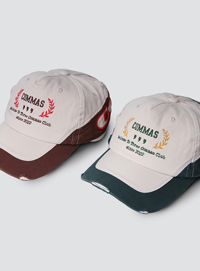 Commas 原创国潮美式高街帽子秋季新款棒球帽防晒街头休闲鸭舌帽
