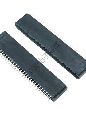2.54mm 金手指60PIN 2*30PIN  插针80° DIP电源插槽插座