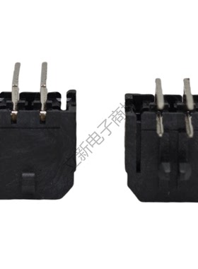 430450400 MOLEX 2PIN 90度弯脚直插黑色MX3.0间距43045-0400