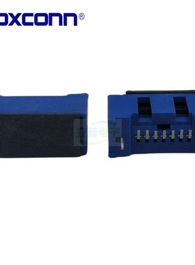 Foxconn富士康 LPL1077-5U50A-9F SATA 3.0蓝色贴片脚SMT 7PIN