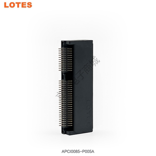 LOTES得意APCI0085-P005A M.2 67PIN 3.2H E-KEY NGFF接口SSD插座