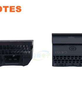 LOTES AAUS01AS0-020K01储能连接器汽车BMS母座塑料成品20PIN黑色