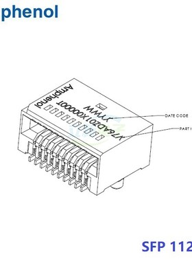 安费诺 Amphenol V76-ADZ01-200000T 连接器 SFP 112G 全新原装