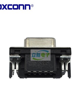 Foxconn/富士康 DT11121-H4R2-4F DB9弯母 黑色带螺丝 9Pin插座