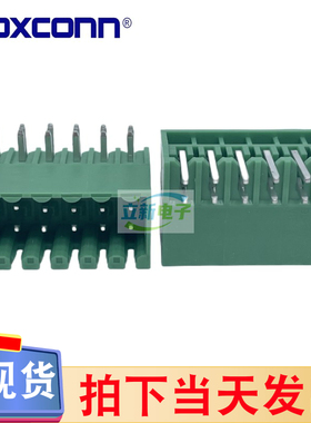 Foxconn/富士康 TEPH263-13G10-DF 绿色插拨式接线端子 12P 弯针