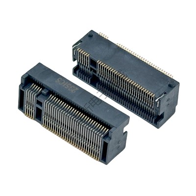 LOTES品牌NGFF接口SSD固态硬盘M.2插座0.5间距67P B-KEY高度8.5H