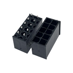 国产ATX 2*5PIN电源插座 5557/5569供电双排针座服务器 带扣插座