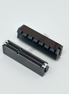 原装现货 PCIE4.0 64Pin 立式贴片开口 GEN4 16GT X4 SMT开口