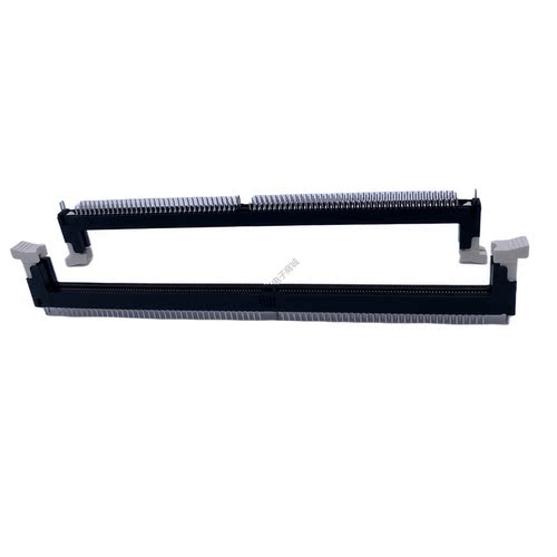 原装LOTES ADDR0142-K088C DDR4 黑体白耳 288P 双耳扣内存插槽