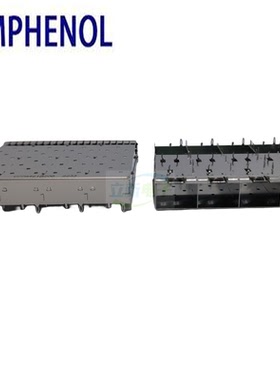 Amphenol安费诺 U77-A461M-2081 SFP+屏蔽罩 1*4POS 20Pin 连接器
