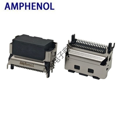 安费诺原装G97V21312HR  38Pin 4X立式贴片母座 MCIO高速连接器