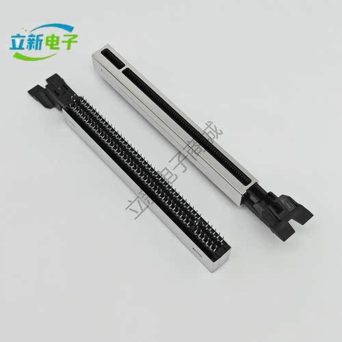 PCI-E显卡插槽 3.0带屏蔽罩 DIP 164P黑色鱼尾显卡插座带卡扣
