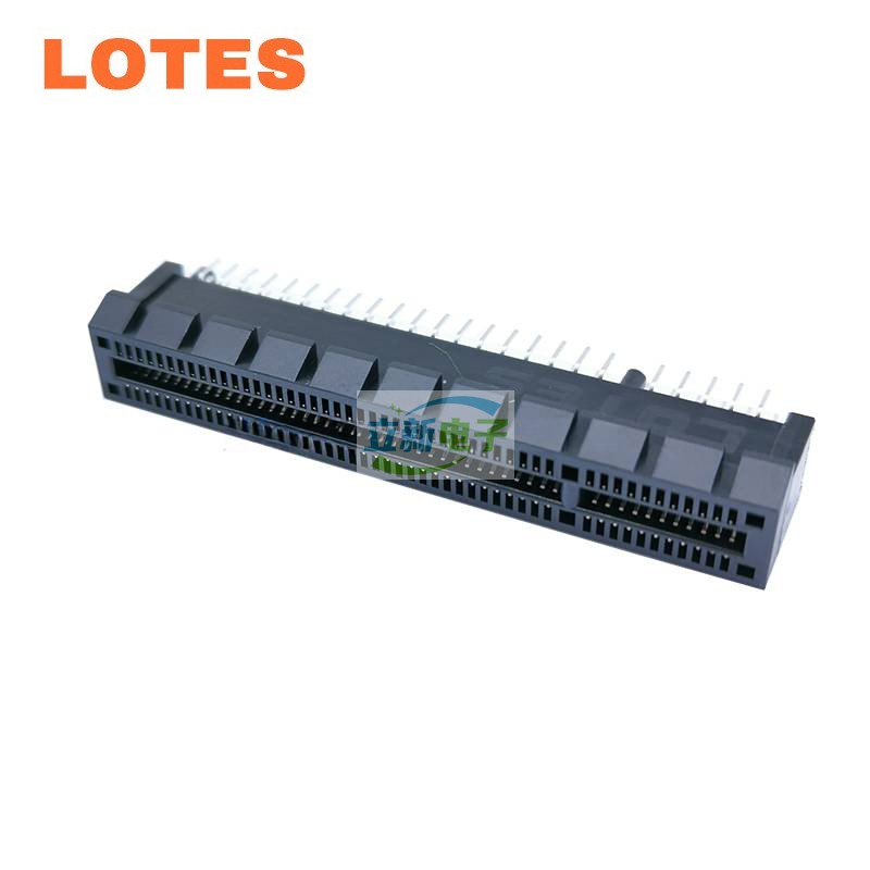 LOTES AAA-PCI-163 PCIE 显卡接口 98P 8X 塑料柱 不开槽 连接器