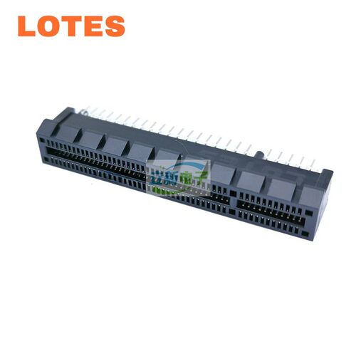LOTES AAA-PCI-163 PCIE 显卡接口 98P 8X 塑料柱 不开槽 连接器