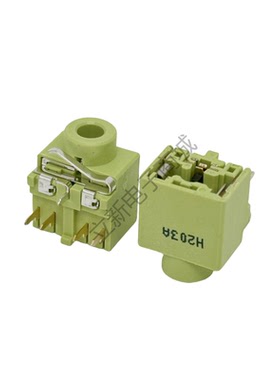 现货 原装绿色耳机座 Audio JACK耳机孔3P Φ3.5 H=6.5音频接口