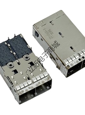 2214869-1 SAS母座 高速光纤笼MINI  1x2双口光纤接口 SFP笼子