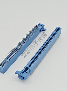 台式电脑服务器PCIE4.0 164Pin 16X显卡插槽座 飞机尾蓝色插针