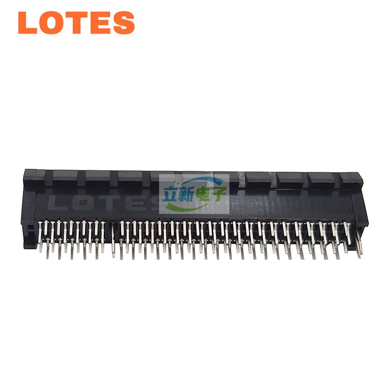 LOTES得意 AAA-PCI-164-K01 PCIE 8X 98Pin DIP 鱼叉脚 显卡插槽
