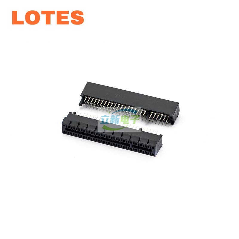 LOTES APCI0519 连接器 PCIE4.0显卡插槽 8X 98PIN 塑胶柱不开槽