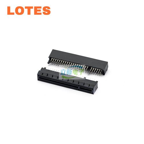 LOTES APCI0519 连接器 PCIE4.0显卡插槽 8X 98PIN 塑胶柱不开槽