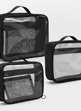 手提化妆包外出旅行透明分区收纳小轻便款大容量防水化妆品洗漱包