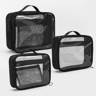 手提化妆包外出旅行透明分区收纳小轻便款大容量防水化妆品洗漱包