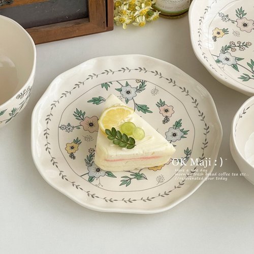 法式高级感复古家用深盘菜盘