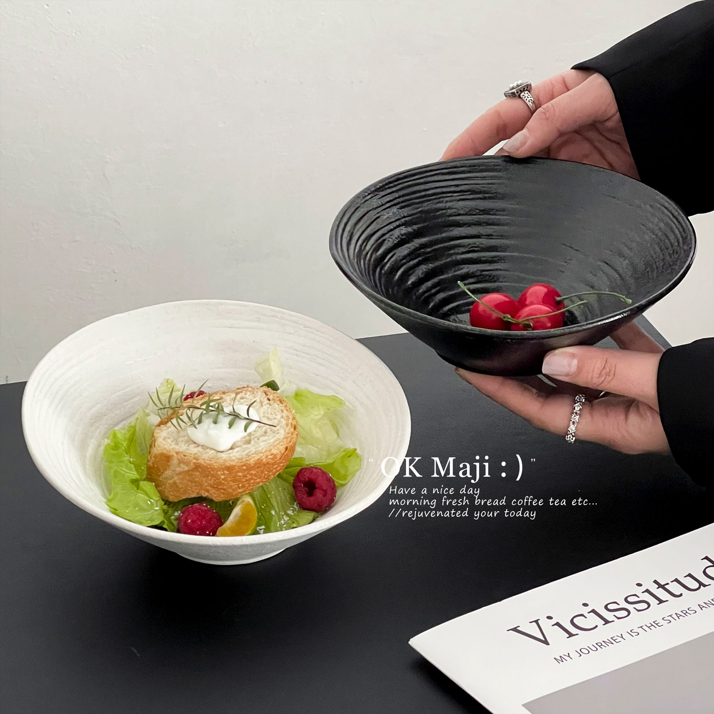 日式拉面碗家用高级感面条汤面饭碗漂亮餐具高颜值蔬菜水果沙拉碗,餐饮具,碗,淘宝优惠券,粉丝福利购,淘宝优惠卷