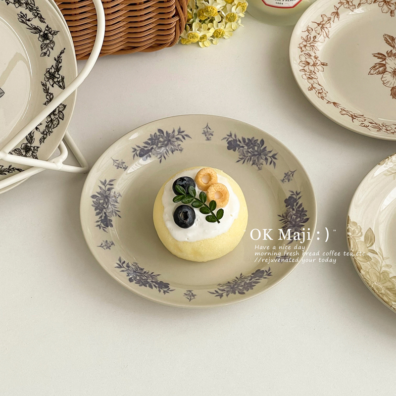 家用法式复古精致甜品点心盘