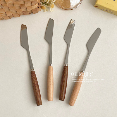 不锈钢黄油刀抹刀果酱涂抹刀奶油刀涂花生酱牛油奶酪刀面包抹酱刀